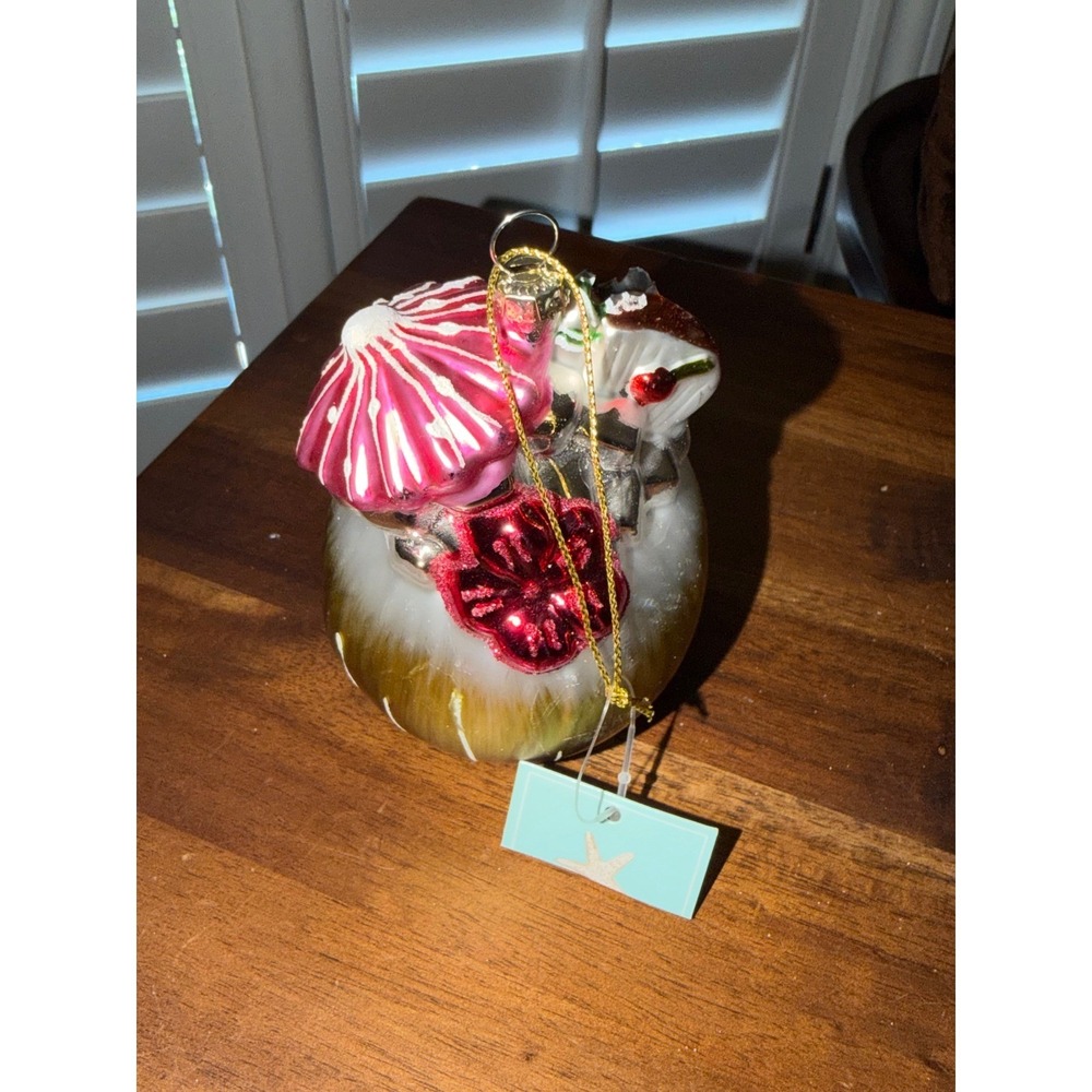 Christmas Ornament Harvest Vegetable Fruit Jar Festive Holiday Decor Blown Glass - Picture 3 of 4